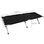 Trizand Opvouwbaar campingbed zwart 189 x 70 x 43 cm met metalen frame, 600D Oxford-stof en draaghoes voor kamperen