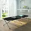 Trizand Opvouwbaar campingbed zwart 189 x 70 x 43 cm met metalen frame, 600D Oxford-stof en draaghoes voor kamperen