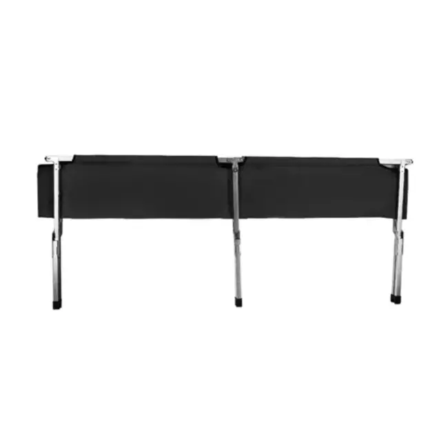 Trizand Opvouwbaar campingbed zwart 189 x 70 x 43 cm met metalen frame, 600D Oxford-stof en draaghoes voor kamperen