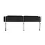 Trizand Opvouwbaar campingbed zwart 189 x 70 x 43 cm met metalen frame, 600D Oxford-stof en draaghoes voor kamperen