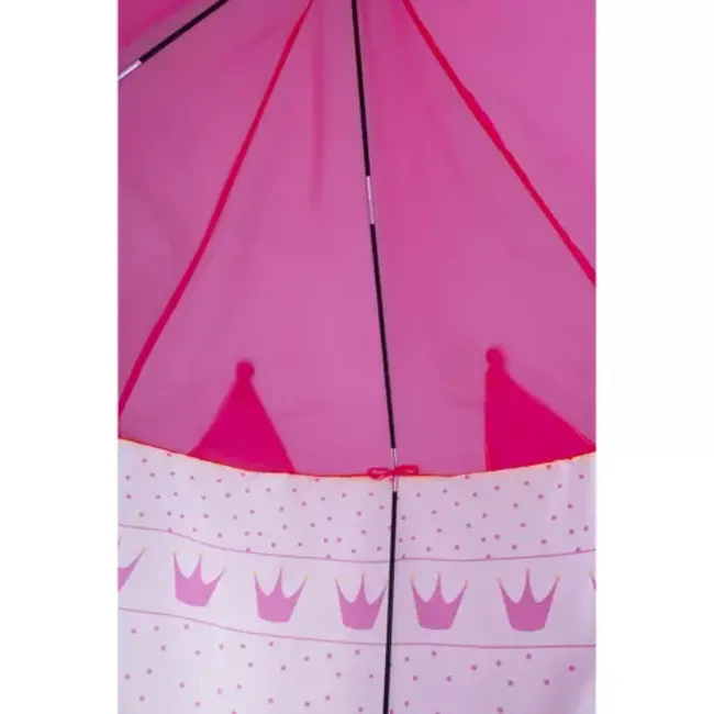 Kruzzel Koninklijke Tent voor Kinderen - Opvouwbaar en Veilig - 135x105 cm - Roze