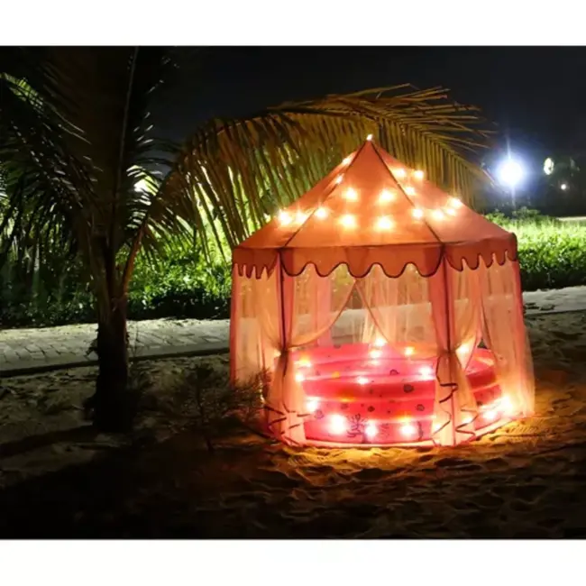 Kruzzel Roze Paleistent voor Kinderen - Grote Speeltent voor Thuis en Tuin