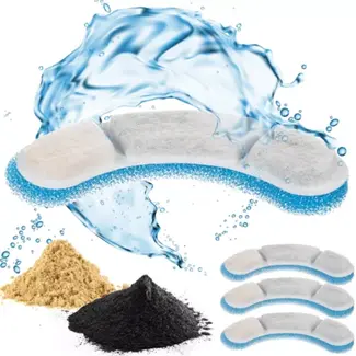Purlov Waterbak Filter - 4 Stuks - Vierlaagse Waterfilter voor Huisdieren Purlov Waterbak Filter - 4 Stuks - Vierlaagse Waterfilter voor Huisdieren