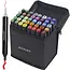 Maaleo Dubbelzijdige Markers - 40 Stuks - Inclusief Tas en Organizer