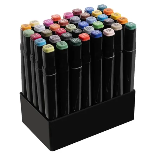 Maaleo Dubbelzijdige Markers - 40 Stuks - Inclusief Tas en Organizer