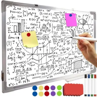Maaleo Whiteboard - 60x40 cm - Magnetisch - Inclusief Markers, Magneten en Spons