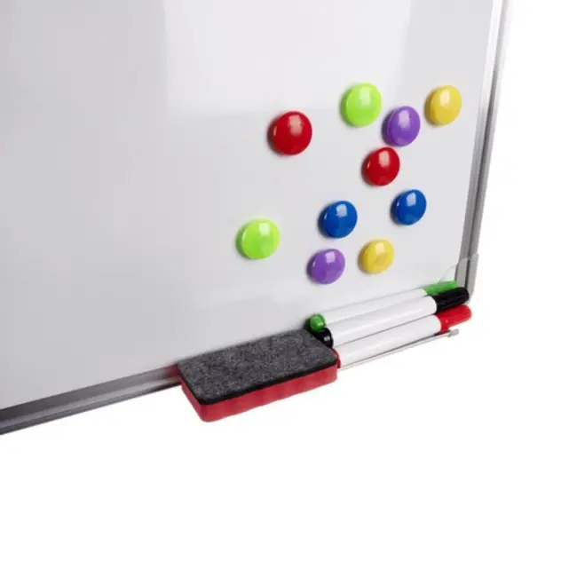 Maaleo Whiteboard - 60x40 cm - Magnetisch - Inclusief Markers, Magneten en Spons