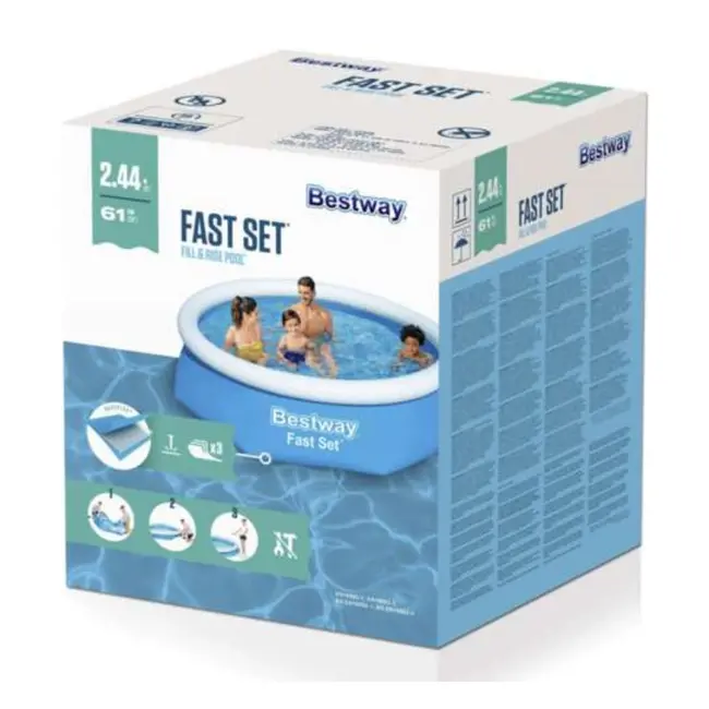 Bestway Uitbreidingszwembad - 244x61 cm - Met Opblaasbare Kraag