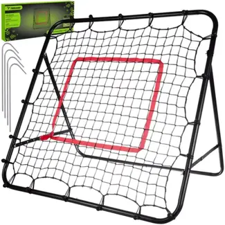 Trizand Voetbaltrainer 100 x 100 cm met stabiel ijzeren frame & vizier Trizand Voetbaltrainer 100 x 100 cm met stabiel ijzeren frame & vizier