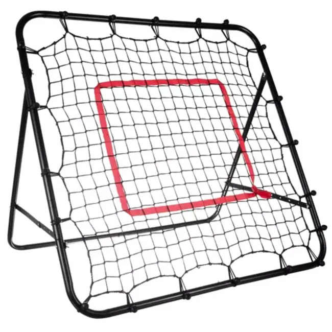 Trizand Voetbaltrainer 100 x 100 cm met stabiel ijzeren frame & vizier