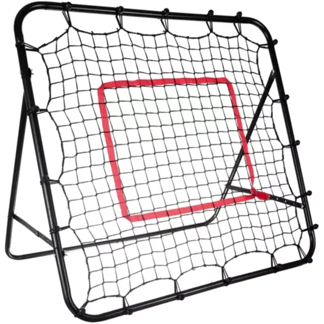 Trizand Voetbaltrainer 120 x 120 cm met stabiel ijzeren frame & vizier