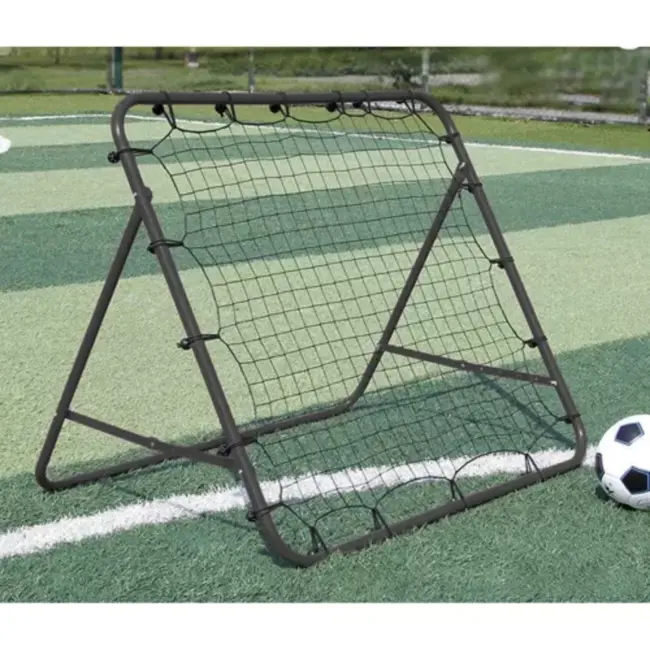 Trizand Voetbaltrainer 120 x 120 cm met stabiel ijzeren frame & vizier