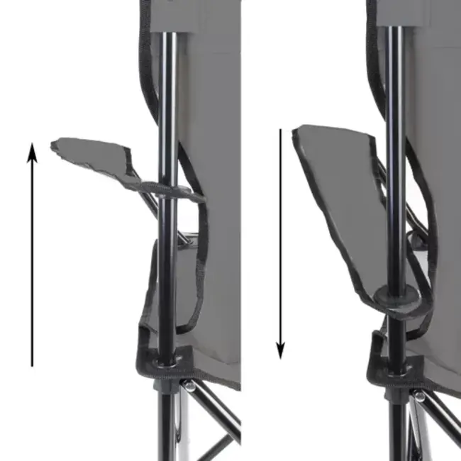 Trizand Lichtgewicht en duurzame visstoel - Grijs