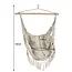 Ruhhy Beige Braziliaanse hangstoel met kussens - perfect voor tuin