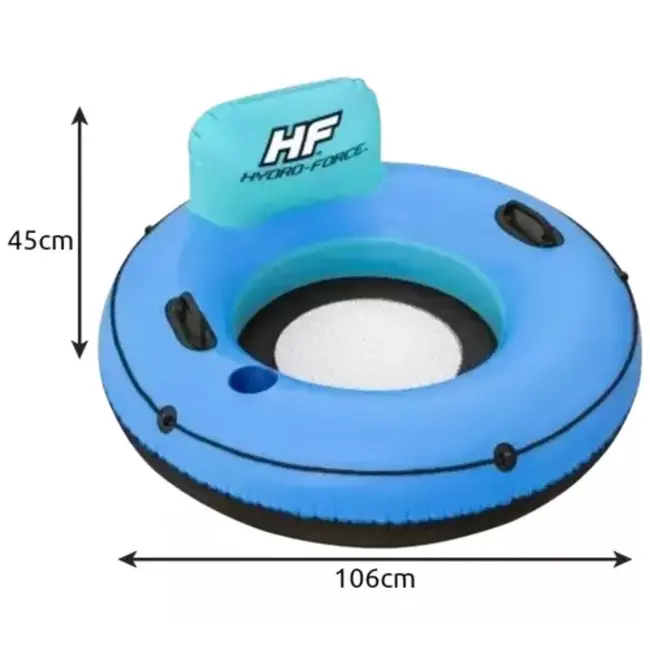 Bestway Comfortabel Zwemband met rugleuning en bekerhouder - Blauw