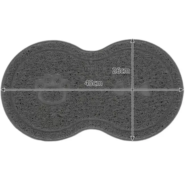 Purlov Grijze voerbakmat voor honden en katten