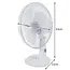 Ruhhy Compacte bureaubladventilator met 3 snelheden & oscillatie - wit