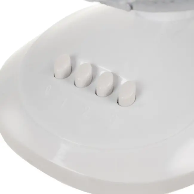 Ruhhy Compacte bureaubladventilator met 3 snelheden & oscillatie - wit