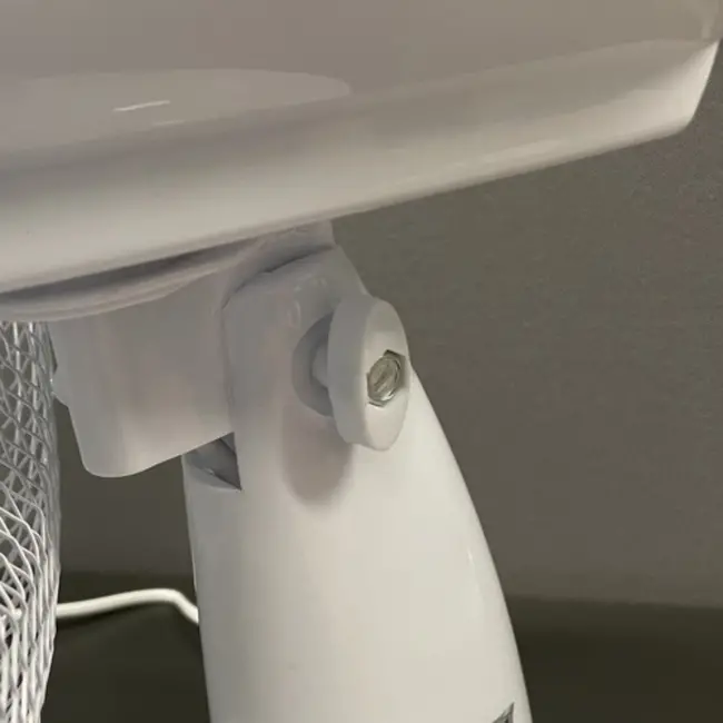 Ruhhy Compacte bureaubladventilator met 3 snelheden & oscillatie - wit