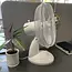 Ruhhy Compacte bureaubladventilator met 3 snelheden & oscillatie - wit