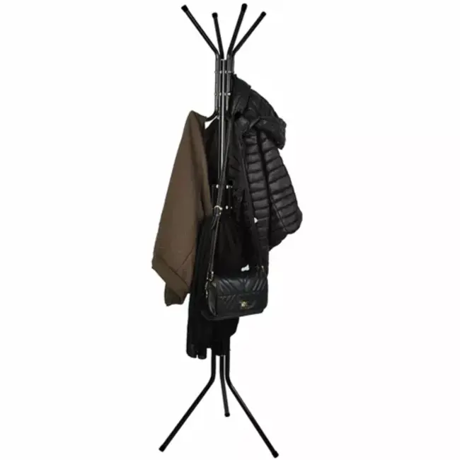 Ruhhy Stevige Staande Hanger met 12 Haken 170cm - Zwart