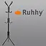 Ruhhy Stevige Staande Hanger met 12 Haken 170cm - Zwart
