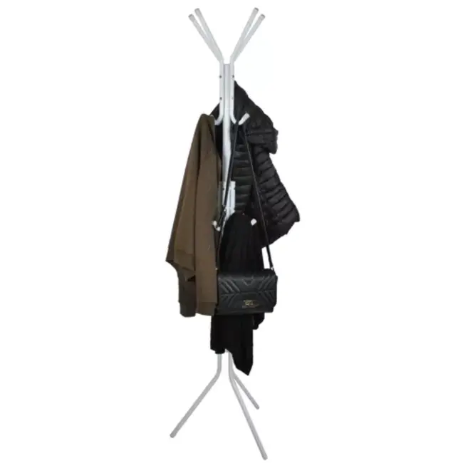 Ruhhy Stevige Staande Hanger met 12 Haken 170cm - Wit