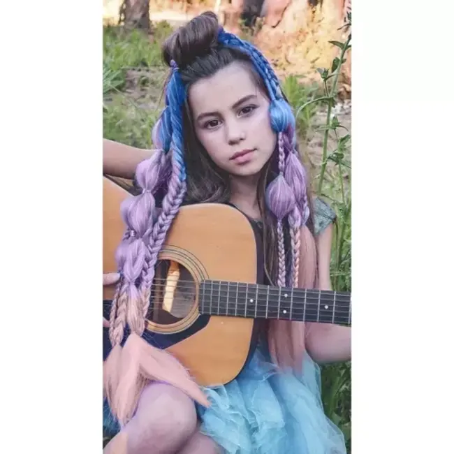 Soulima Synthetisch Haar Ombre Paars - Duurzaam en Makkelijk te Stylen