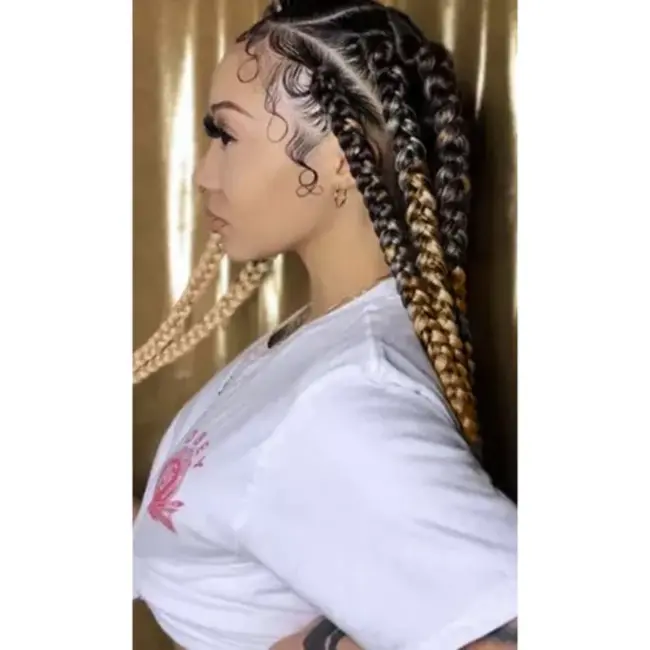 Soulima Synthetisch Haar Ombre Blond - Duurzaam en Makkelijk te Stylen