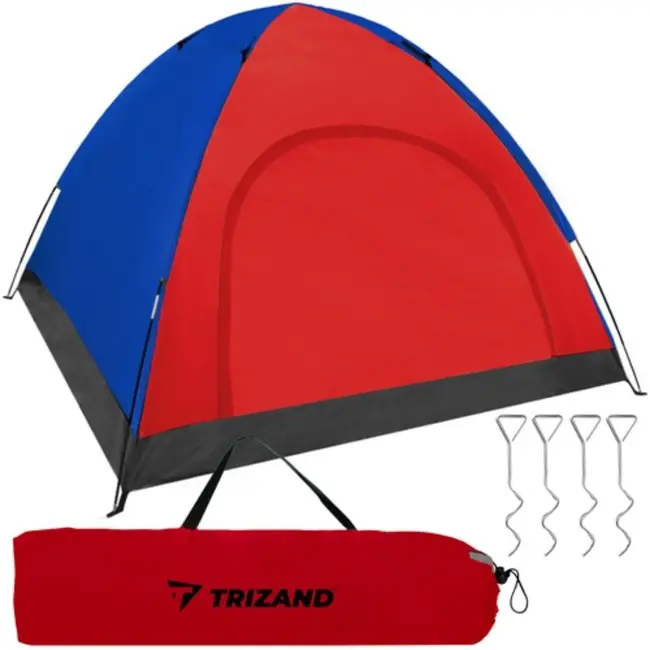 Trizand Comfortabele 4-Persoons Tent voor Kamperen en Gezinsuitjes