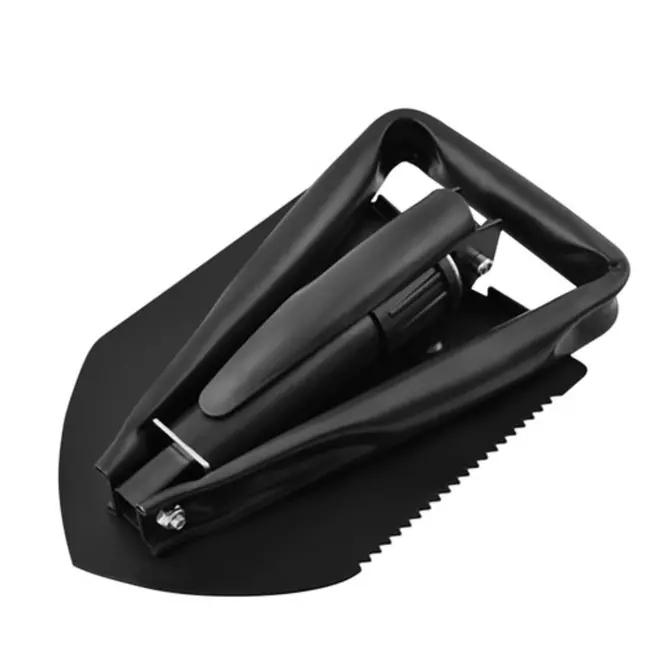 Trizand Opvouwbare Schop - 3-in-1 Gereedschap met Houweel, Schop en Zaag