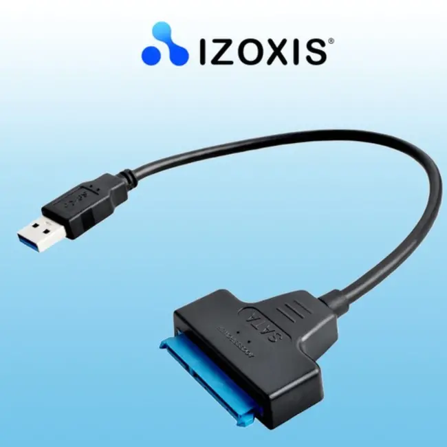 Izoxis USB naar SATA Adapter - 3.0 Standaard, Compatibel met 2,5-inch Schijven