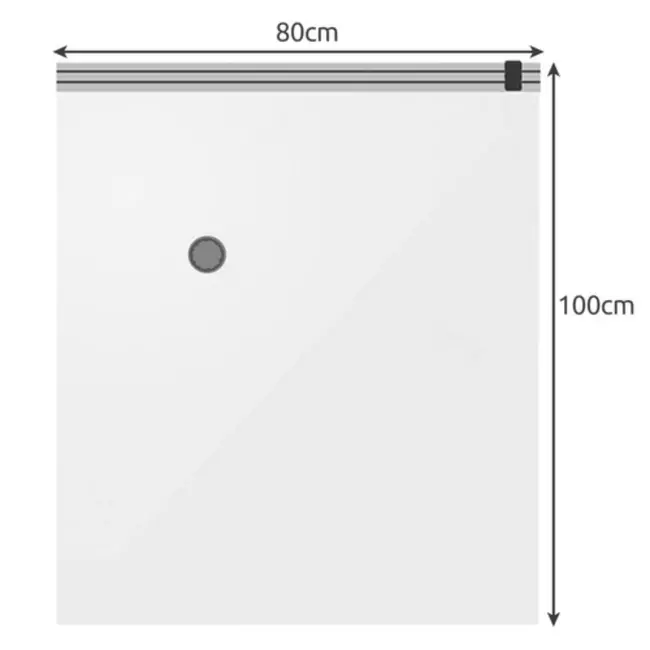 Ruhhy Vacuümzak 80 x 100 x 30 cm - Ruimtebesparend, Herbruikbaar en Beschermend