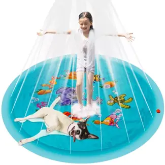 Kruzzel Water Mat - Fontein 165 cm voor Eindeloos Waterplezier