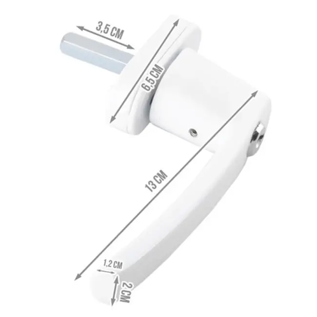 Malatec Vergrendelbare Raamkruk - Veiligheid voor Kinderkamers en Inbraakbeveiliging