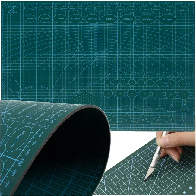 Bigstren Zelfherstellende Snijmat - A2 Formaat - Dubbelzijdig en Antislip