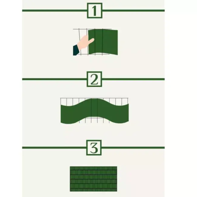 Gardlov Vlechtband Hekwerk - 19 cm x 35 m - UV-bestendig - Groen