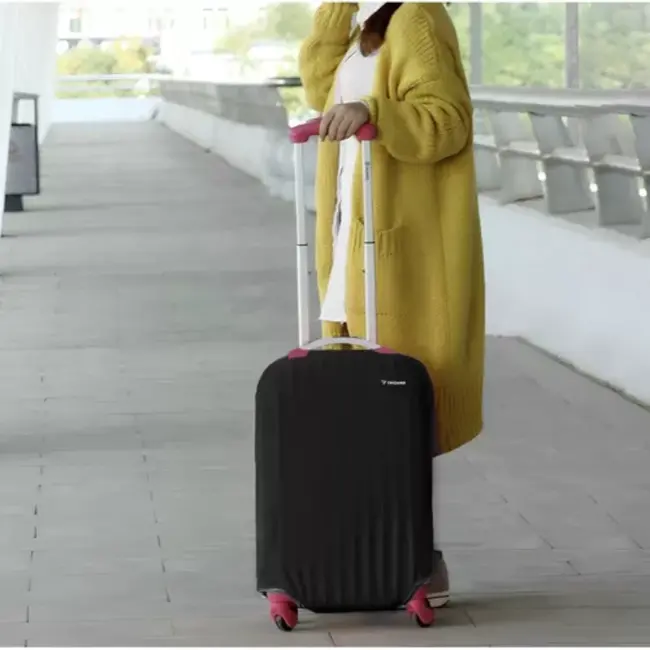 Trizand Zwarte kofferhoes met waterdichte bescherming -  Maat M