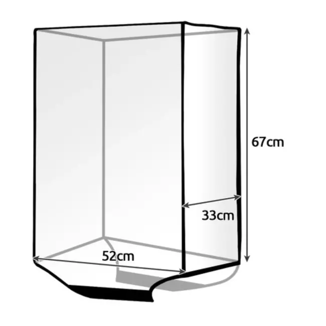 Trizand Transparante Kofferovertrek - Duurzaam en Waterdicht voor Optimale Bescherming