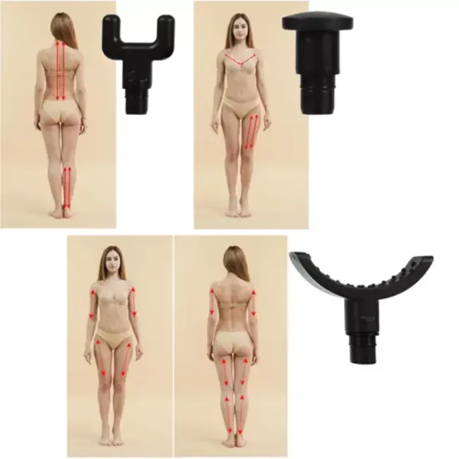 Malatec Massage Gun - Krachtige Spierpijn Verlichting met 8 Opzetstukken