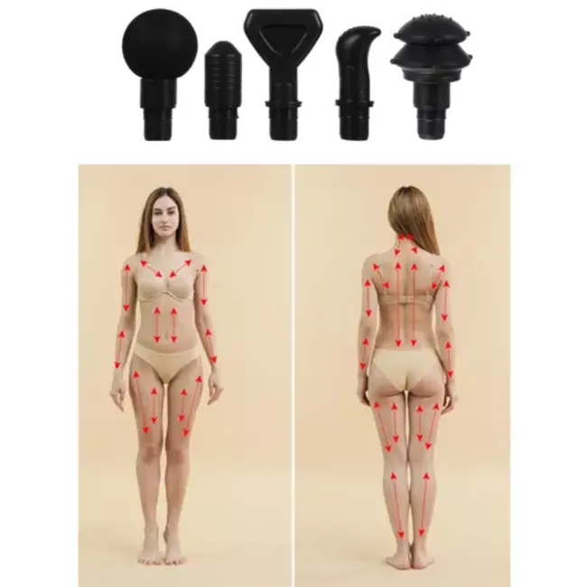 Malatec Massage Gun - Krachtige Spierpijn Verlichting met 8 Opzetstukken