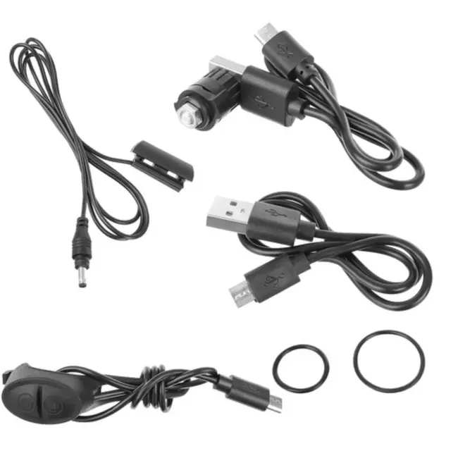 Trizand Waterdichte LED Fietslampenset met Teller en Hoorn - USB