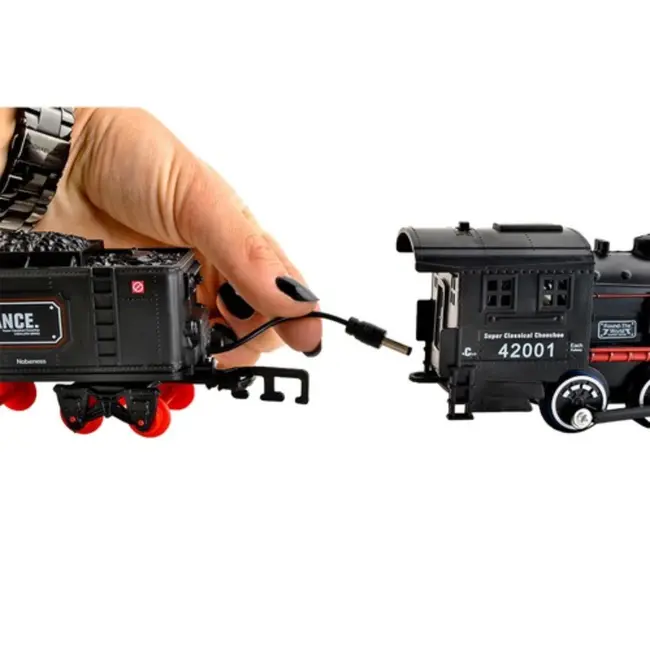 Kruzzel Speelgoed Stoomtrein Met Licht en Geluid - 7 Meter Lange Baan