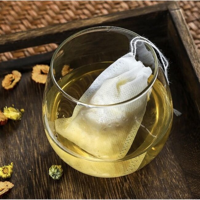 Ruhhy Theezakjes - Set van 100 Stuks - Trekkoord Sluiting