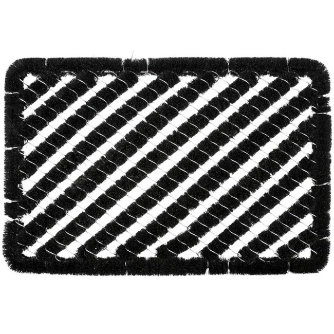 Benson Vuilafstotende borstelmat - 40 x 60 cm - zwart - binnen en buiten