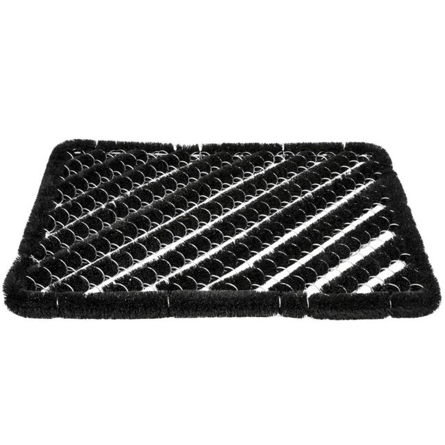 Benson Vuilafstotende borstelmat - 40 x 60 cm - zwart - binnen en buiten