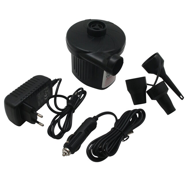 Benson Compacte elektrische luchtpomp - 50 Watt - 12/230V - 230 ltr/min - met inflate en deflate functies