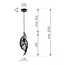 TooLight Moderne zwarte hanglamp - krasbestendig - 1 lichtpunt - E27 fitting - 60W - veelzijdig ontwerp