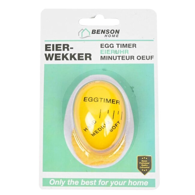 Benson Eierwekker - Kleurverandering - Perfect gekookte eieren - Zacht, medium, hard