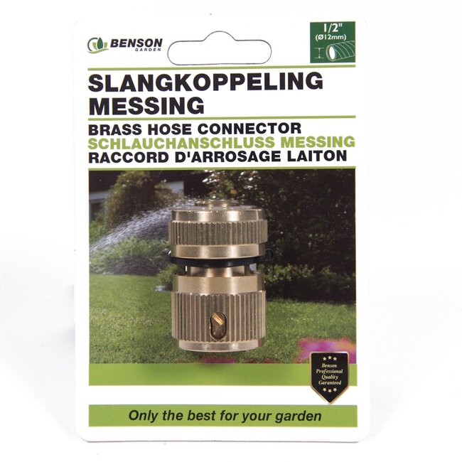 Benson Messing slangkoppeling - 1/2 inch - vrouwelijk - duurzaam - eenvoudig te installeren